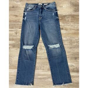 Kenzie Vintage Luxe Distressed The Slim Jeans Sz 6